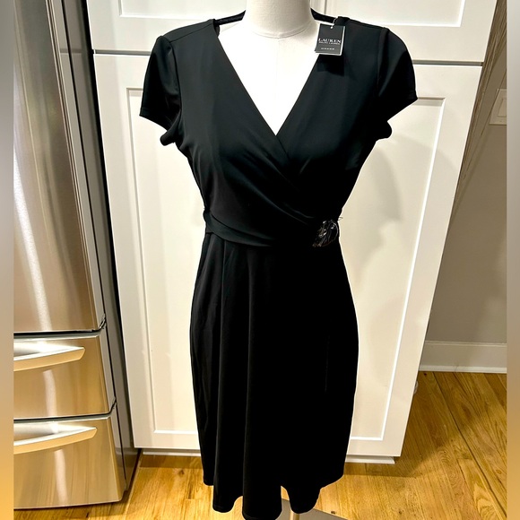 NWT Ralph Lauren Smooth Surplus Jersey Wrap Dress - Picture 2 of 7